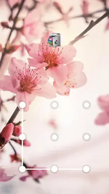 AppLock Theme Peach Blossoms android App screenshot 1